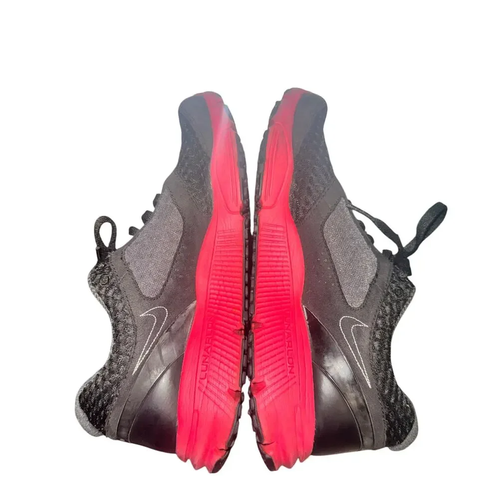 Nike Lunarfly 2 Sneakers Women's Size 7 Anthracite Black Hot Pink Mesh Shoes